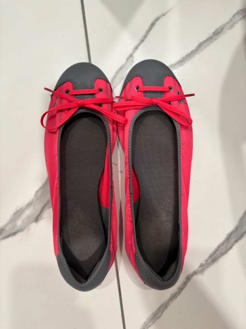 Vintage Y2K Puma Sabadella Ballet Flats Pink Grey – Women's Size 10 – Pristine